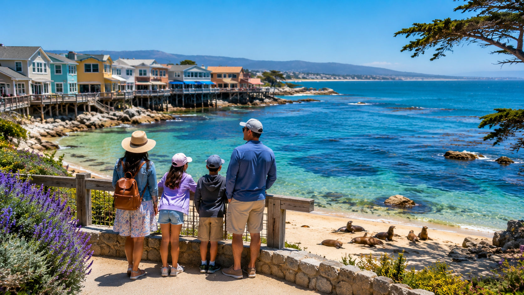 best places to travel with kids Monterey, California